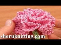 Get the more patterns at ... Crochet flower patterns, crochet carnation flower, learn how to crochet tube cord, free carnation patterns, collection of free crochet flower tutorials, crochet strong cord in rounds, free on-line croche. Crochet, Tutorial, Flower, How, Pattern, Crochê,...