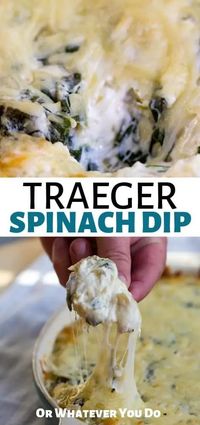 Traeger Spinach Artichoke Dip | Wood-fired appetizer recipe