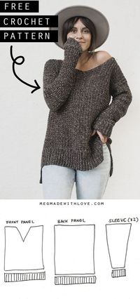 The Home Girl Sweater - Crochet Sweater Pattern — Megmade with Love