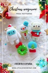 Cute Christmas amigurumi patterns for you to try.