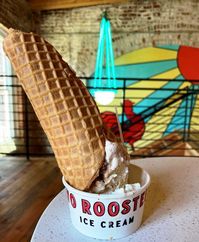 Two Roosters, Durham - Nothing like a creamy, flavor-filled scoop of ice cream to finish off your meal. Two Roosters Durham is a beautiful way to end the evening by cone or cup.