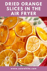 Unlock the full potential of your air fryer with these air fryer dried orange slices. These beautiful dried orange slices make the perfect healthy snack or stunning decoration for your home or even a cocktail! Get ready to impress your friends and family with this easy, step-by-step guide to making dehydrated oranges in the air fryer.