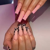 Xl Matte Press On Nail Kit With Tiny Heart Accents