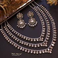 Moti Heeriye Moissanite Polki Necklace Set