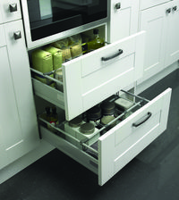 Canterbury White Oven Housing Pan Drawers