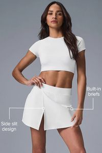 Alosoft Backspin Skirt - White | Alo Yoga