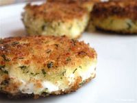 Crispy Fried Goat Cheese. Yum - love goat cheese!!