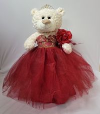 PRICES MAY VARY. 20" Quinceanera Teddy Bear with dress Can be given as a gift or used as a centerpiece 20 inches in height. Rhinestone tiara and an embroidered " Mis 15 Anos" For Collection and Decoration Purpose. For Age 14+. Due to different monitors/calibrations colors may vary slightly from the actual product. For those that are looking for something other than a doll... we now have the option of Quince Bears. These bears measure 20" long. Crème color, soft and cuddly, dressed in an elegant,