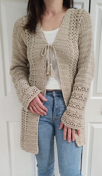 The Aloya Crochet Cardigan is a great project for beginner crocheters who want to try something a bit more intense but using simple, familiar stitches.