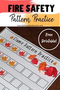 Teach kids about fire safety with this children's book about fire trucks and this fine motor pattern practice activity! #firesafety #firesafetybooks #firesafetyactivities #patternpractice #finemotoractivities