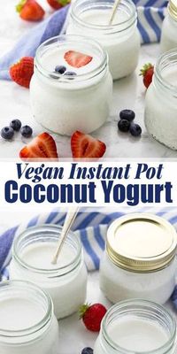 If you like vegan yogurt but don't want to spend your money on store-bought yogurt, I got the perfect solution for you. This vegan coconut yogurt is insanely easy to make. It's an Instant Pot yogurt and it's super delicious and very budget-friendly! #coconutyogurt #veganyogurt #instantpotyogurt