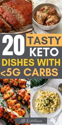 These tasty keto dishes are just under 5 grams in carbs. They're delicious, nutritious and great for family dinners, so have a keto dinner with everyone and cook some of these. #ketodiet #ketogenic #ketogenicdiet