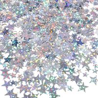 PRICES MAY VARY. Sprinkle star confetti: made of plastic material, small size and light weight, suitable amount of star confetti can meet your decoration and DIY needs Star confetti size: comes with 2 sizes, one size is approx. 6 mm/ 0.24 inch, and other size is approx. 10 mm/ 0.39 inch Glitter Stars: these star confetti surface with bling bling surface, shiny vibrant color will add more festival atmosphere Great party favor: the shiny star confetti decoration is good for birthday, weddings, or