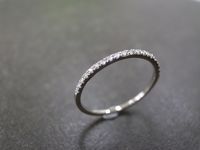 I have found my Wedding Ring! 1.5mm Wedding Band Diamond Ring in 14K White by honngaijewelry.