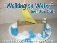 "Walking on Water" Boat Bible Craft - Christianity Cove