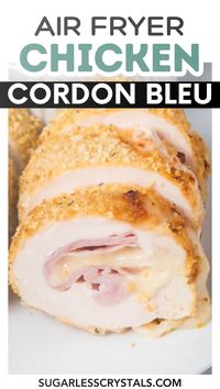 Discover a quick and delicious way to make air fryer chicken cordon bleu with a crispy breadcrumb coating and cheesy ham filling. This easy recipe delivers juicy chicken breasts stuffed with Swiss cheese and deli ham, cooked to perfection in the air fryer. With just a few simple ingredients, this classic dish becomes a weeknight favorite. Learn how to roll and secure the chicken for that perfect bite every time!