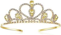 Lovelyshop Yellow Gems Rhinestone Gold Tiara for Little Kid Big Kid Prom Birthday Prinecess Crown : Amazon.ca: Beauty & Personal Care