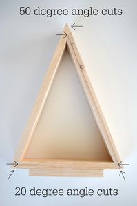 DIY Wooden Triangle Christmas Trees