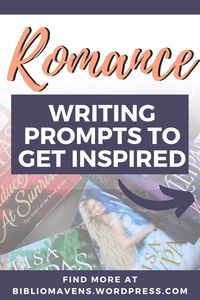 Need some daily inspiration to get writing today? Here's some romance prompt to get the words flowing and ideas coming. Check out our blog for more creative dialogue, sentence, and story prompts for writers of every genre.