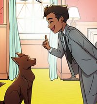 damian wayne family adventures with a dog