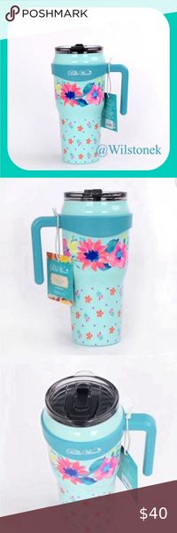 Check out this listing I just found on Poshmark: New - The Pioneer Woman Roadster Fresh Floral Tumbler, with lid and handle.. #shopmycloset #poshmark #shopping #style #pinitforlater #The Pioneer Woman #Other