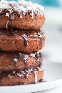 TWO. INGREDIENTS. That's all you need to make these chocolate baked donuts. They are soft and moist and just melt in your mouth.