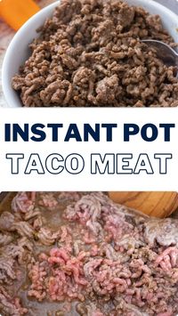 Instant Pot Taco Meat is an easy instant pot recipe that makes weeknight family dinner that much easier. A great way to make taco tuesday a fun night.