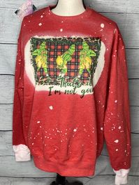 Thats it Im not going grinch winter red or green mean | Etsy