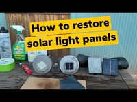 Quick & Easy - How To Clean & Restore Solar Yard Lights, Panels etc (DIY. No fancy tools or kits) - YouTube