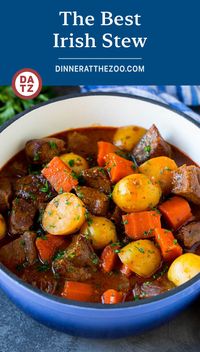 This Irish stew is a blend of tender meat, carrots and potatoes, all simmered to perfection in a savory and complex beer broth.