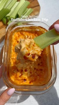 30min · 1 serving     Ingredients   • 1 cup shredded chicken  • 3/4 cup cottage cheese; blended til smooth  • 1/4 cup Buffalo sauce  • Garlic powder, salt, pepper, onion powder to taste  • Cheddar or bleu cheese for topping  BAKE 350 FOR 25 MIN THEN BROIL FOR 5 MIN