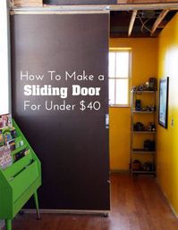 DIY Home Decor: How To Make a Sliding Door for Under $40 | Apartment Therapy