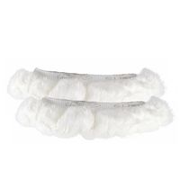 figure skate faux fur soakers ,, white