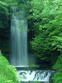 The waterfalls at Glencar Lough.