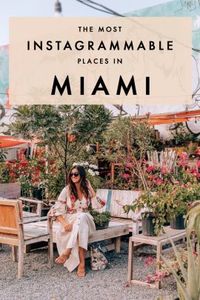 Miami is an incredible city to plan a girls' getaway in. Planning a holiday in Miami? Don't forget to include this incredibly instagrammable spots in your Miami itinerary! #Miami #Instagram