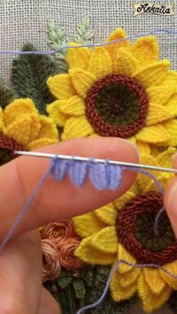 Adorn Your 3D Embroidery Project with Flowers Using the New Version of the Woven Stitch Technique