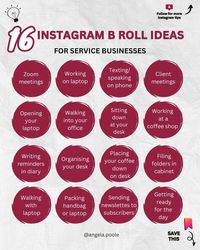 Save these quick B roll ideas! ⤵️ “ I haven’t got enough time to create content!!” That’s what I hear all the time from small business owners!! And I get it but that’s when B roll comes to the rescue!! Don’t forget tips at the end 👇 What’s B roll? It’s basically secondary or background video clips ! I have a Reel pinned at the top to explain more!! 🙌 Now, B roll shouldn’t make up all your content but rather form one component of it!! But B roll does help to get in front of non followers ...