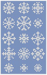 Free mini snowflake cross stitch designs and patterns