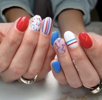 30+ Favorite 4th of July Nails to Try in 2024 - ♡ July Blossom ♡