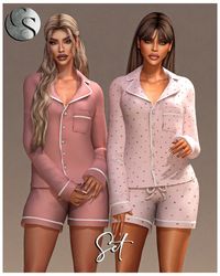 This big sleepwear & lounge collection includes - Shirt & Shorts (SET) + Shirt & Pants(SET) + Button up Shirt & Shorts(SET) + Socks + Slippers Early Access - 30/10