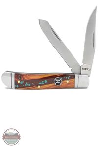 HK115-01, Knife - Small Brown/Turquoise Trapper