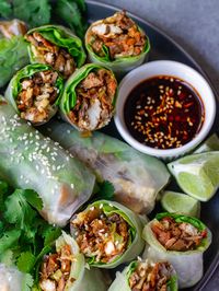 Lettuce Wrap Summer Rolls - Eat Figs, Not Pigs