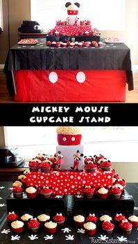 DIY Mickey Mouse Cupcake Stand for a Mickey Mouse Birthday Party