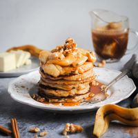 Delicious Bananas Foster Pancakes | Marley's Menu