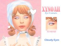 The Sims Resource - Cloudy Eye Contacts - Xynoah