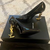 - Condition : A (Worn Once, Comes In Box) - Size : 37 (Us 6.5) - Runs Small So Consider Your Size Before - Material : 100% Leather - Ysl, Yves Saint Laurent, Heels, Logo * Bundle Sale Is Always On And Don’t Miss Out Discounted Total+Same Time Shipping @Heathbby :) * Sorry But I Do Not Take Any Offers Since They’re All Nwt Products With The Best Adjusted Price!