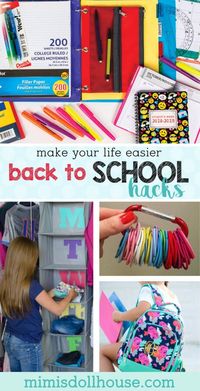 Back to School Hacks: Going Back to School Without Going Crazy. Are you gearing up for school? There are so many things that need to be done to get ready for back to school. Backpacks and back to school supplies to buy and back to school clothes to pick out. Here are some back to school hacks to make your transition easier!