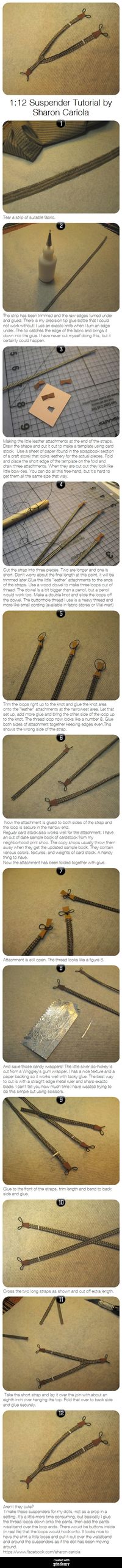 1:12 Suspender Tutorial by Sharon Cariola via pindemy.com