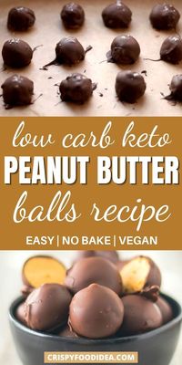 Keto Peanut Butter Balls | Easy No Bake Protein Balls Recipe