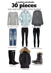 Do you have a basic winter wardrobe? We created a stylish and budget friendly 30 piece winter wardrobe you will love. Each piece will mix, match, and layer beautifully to create endless outfit possibilities.